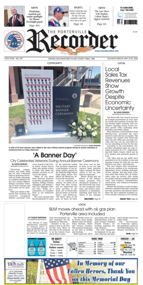 Cover of Porterville Recorder