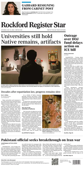 Cover of Rockford Register Star