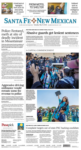 Cover of Santa Fe New Mexican