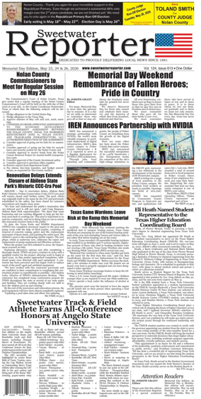 Cover of Sweetwater Reporter