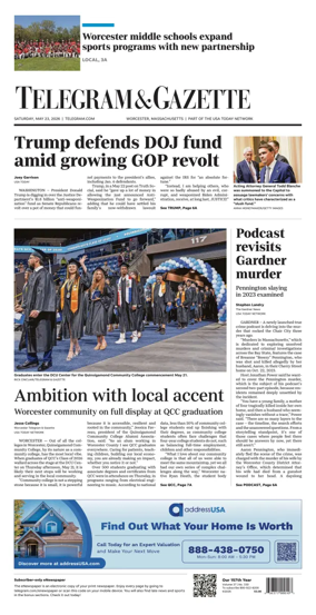 Cover of Telegram & Gazette