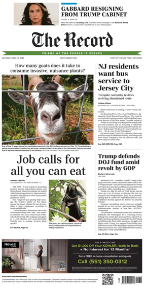 Cover of The Bergen Record