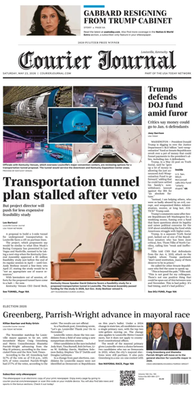 Cover of The Courier-Journal (Louisville)