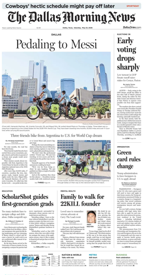 Cover of The Dallas Morning News
