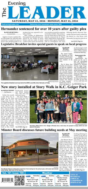 Cover of The Evening Leader