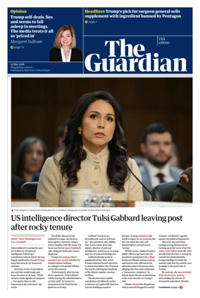 Cover of The Guardian (USA)