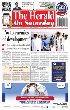 Cover of The Herald (Zimbabwe)