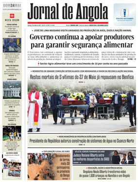 Cover of Jornal de Angola