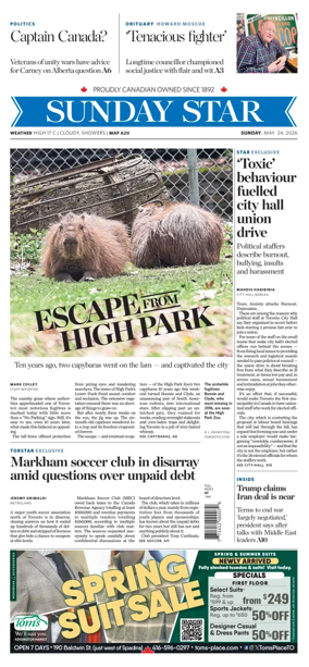 Cover of Toronto Star