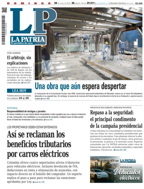 Cover of La Patria (Colombia)