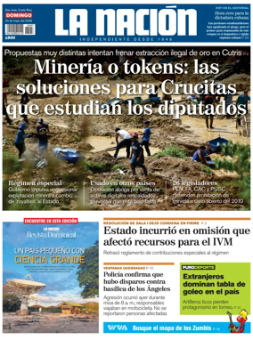 Cover of La Nacion (Costa Rica)