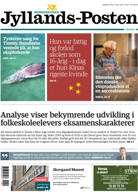 Cover of Jyllands-Posten Sondag