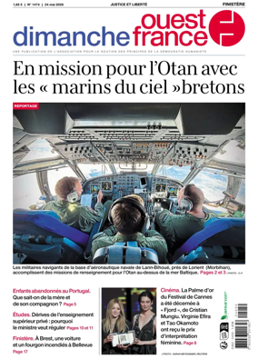 Cover of Dimanche Ouest France (Finistere)