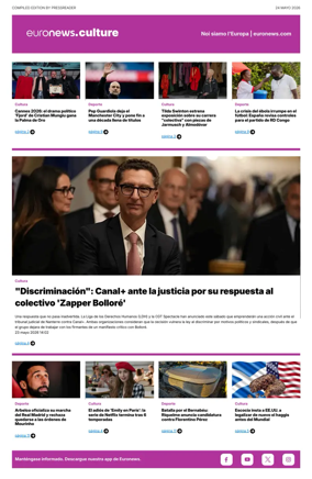 Cover of Euronews Culture and Sport (Spanish) Compiled Edition