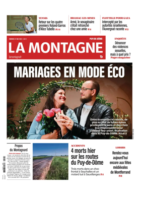 Cover of La Montagne (Clermont-Metropole)