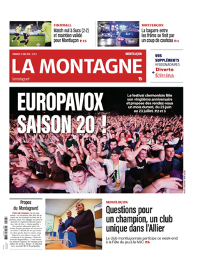 Cover of La Montagne (Montlucon)