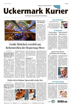 Cover of Prenzlauer Zeitung