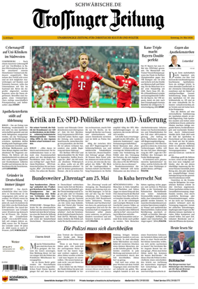 Cover of Trossinger Zeitung