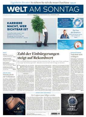 Cover of Welt am Sonntag