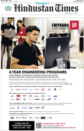Cover of Hindustan Times (Chandigarh)