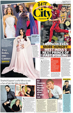 Cover of Hindustan Times (Lucknow) - Live