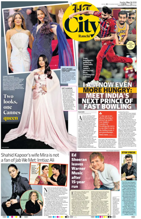 Cover of Hindustan Times (Ranchi) - Live