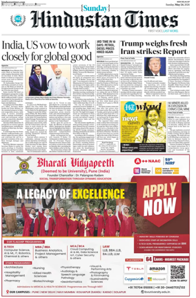 Cover of Hindustan Times (West UP)