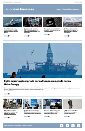 Cover of Euronews Business (Portuguese)