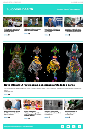 Cover of Euronews Health (Portuguese)