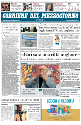 Cover of Corriere del Mezzogiorno (Puglia)