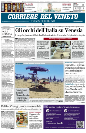 Cover of Corriere del Veneto (Treviso e Belluno)