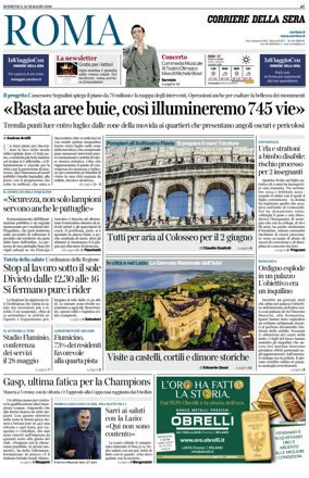 Cover of Corriere della Sera (Roma)