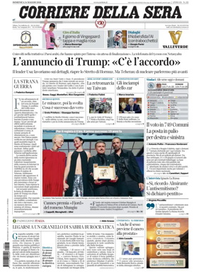 Cover of Corriere della Sera