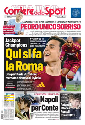 Cover of Corriere dello Sport (Lazio)