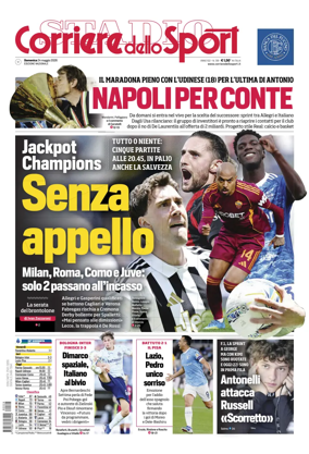Cover of Corriere dello Sport