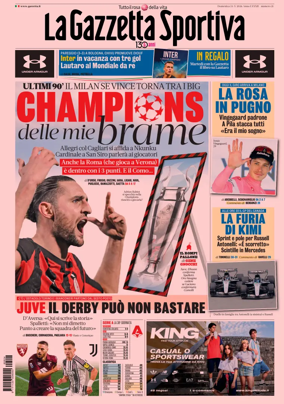 Cover of La Gazzetta dello Sport