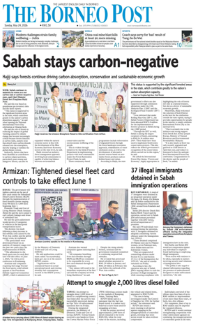 Cover of The Borneo Post (Sabah)