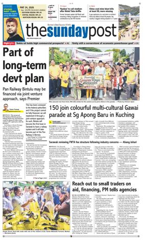 Cover of The Borneo Post (Sarawak)
