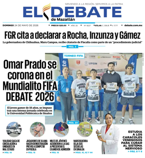 Cover of El Debate de Mazatlan
