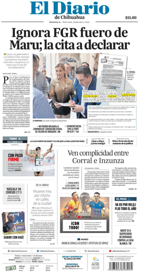 Cover of El Diario de Chihuahua