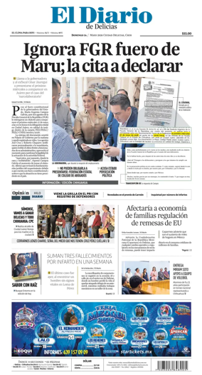 Cover of El Diario de Delicias