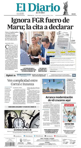 Cover of El Diario de Juarez