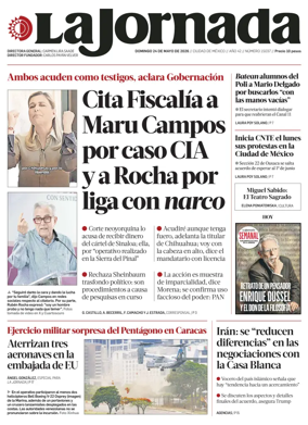Cover of La Jornada