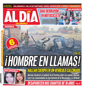 Cover of Periodico Al Dia (Salamanca)