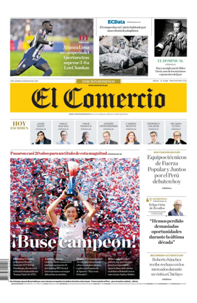 Cover of Diario El Comercio