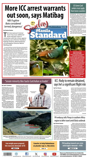Cover of Manila Standard