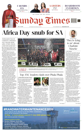 Cover of Sunday Times