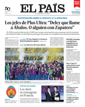 Cover of EL PAIS primera edicion
