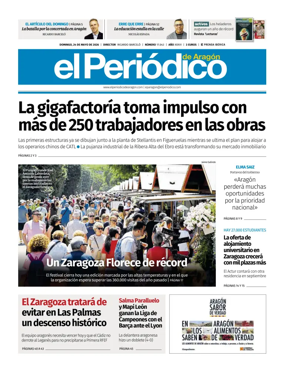 Cover of El Periodico Aragon