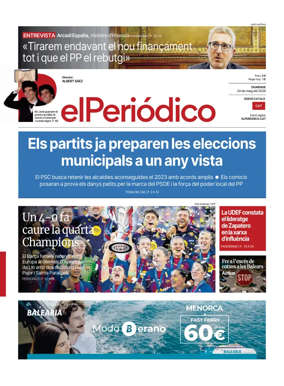 Cover of El Periodico - Catala